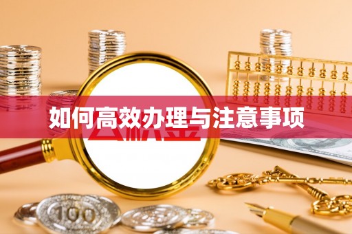 坦洲如何高效办理与注意事项