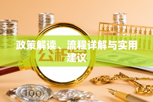 坦洲政策解读、流程详解与实用建议